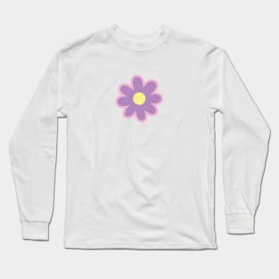 Purple Flower Long Sleeve T-Shirt